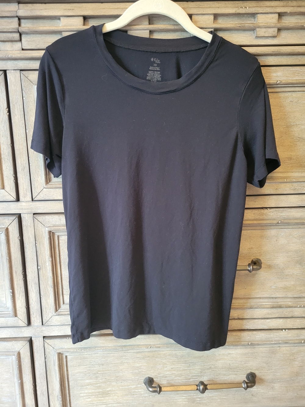 Classic Black Crewneck Women's Shirt